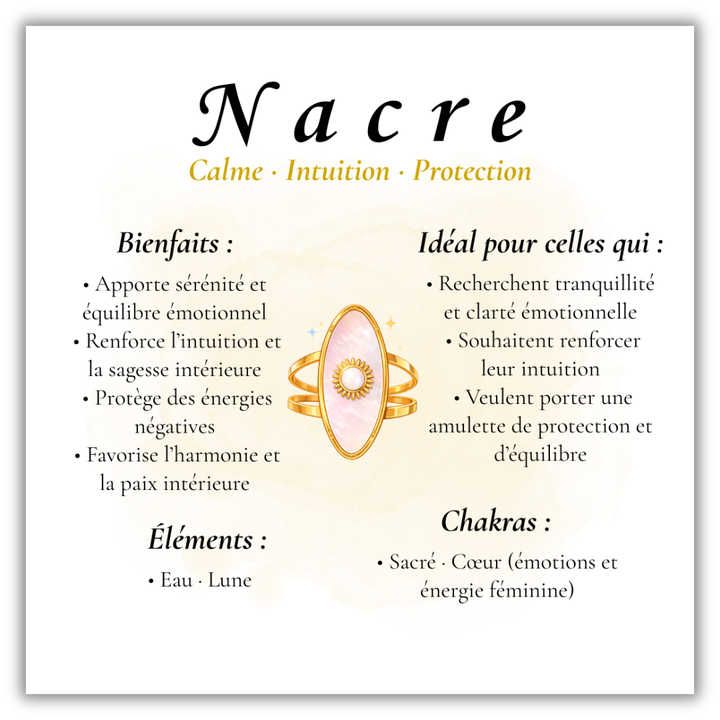 Bague Talisman Nacre