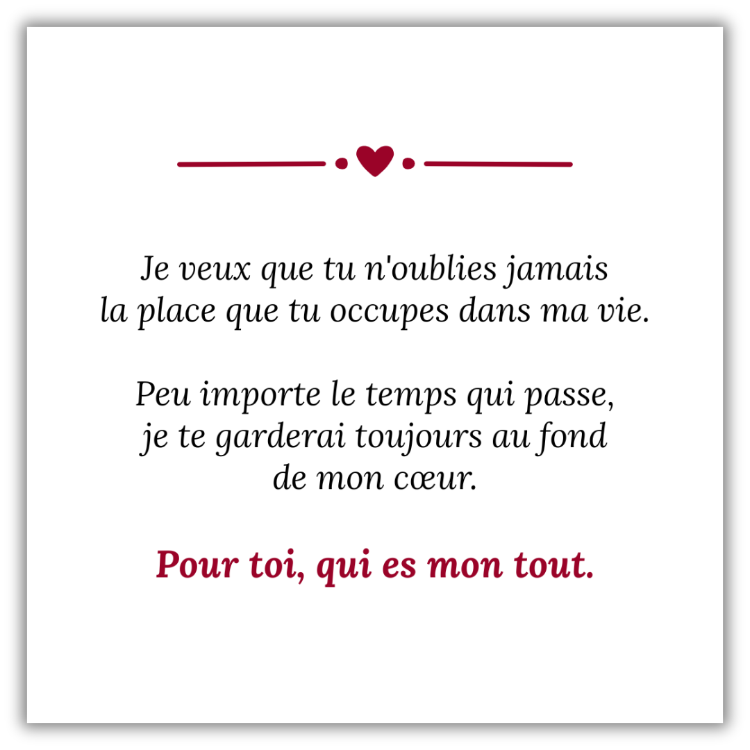Bague Mon Tout – Personnalisée