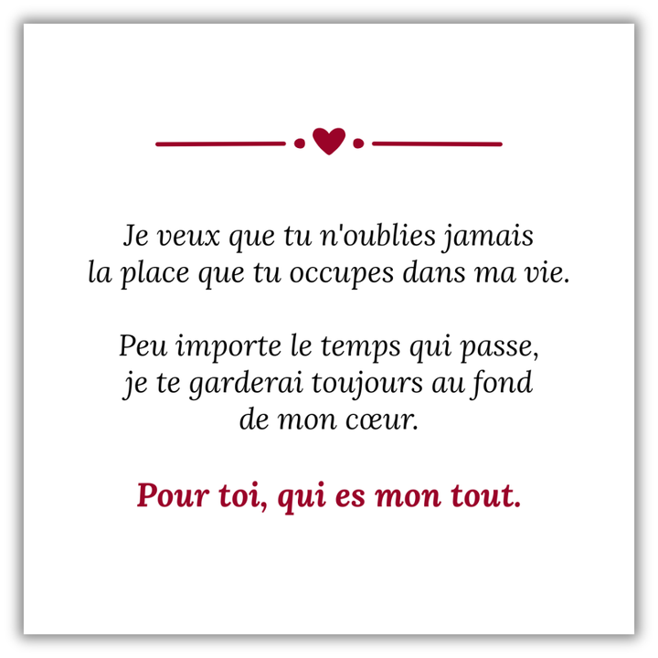 Bague Mon Tout – Personnalisée
