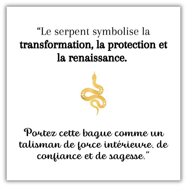 Bague Serpent Doré