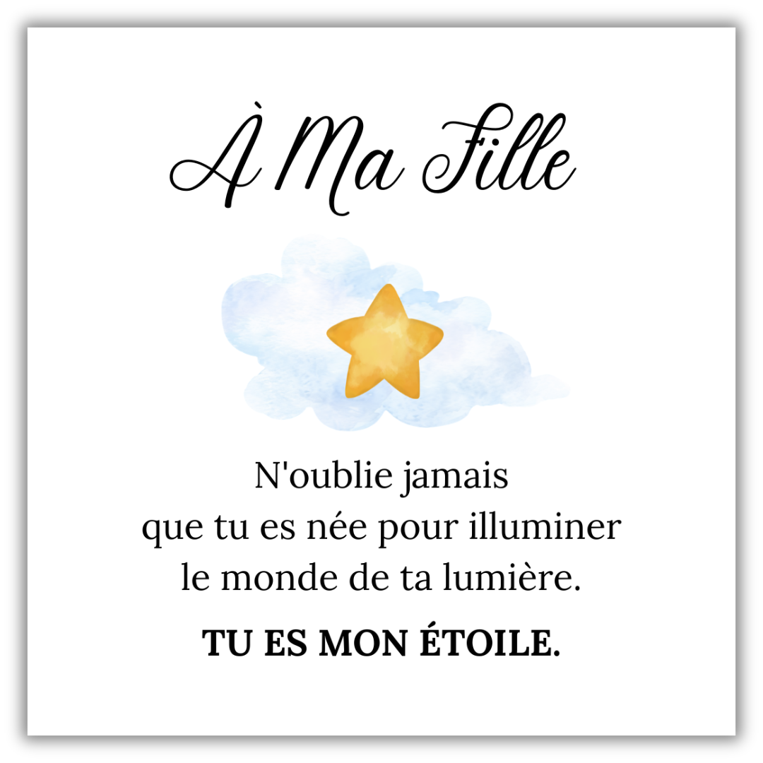 Bracelet Mon Étoile – À Ma Fille