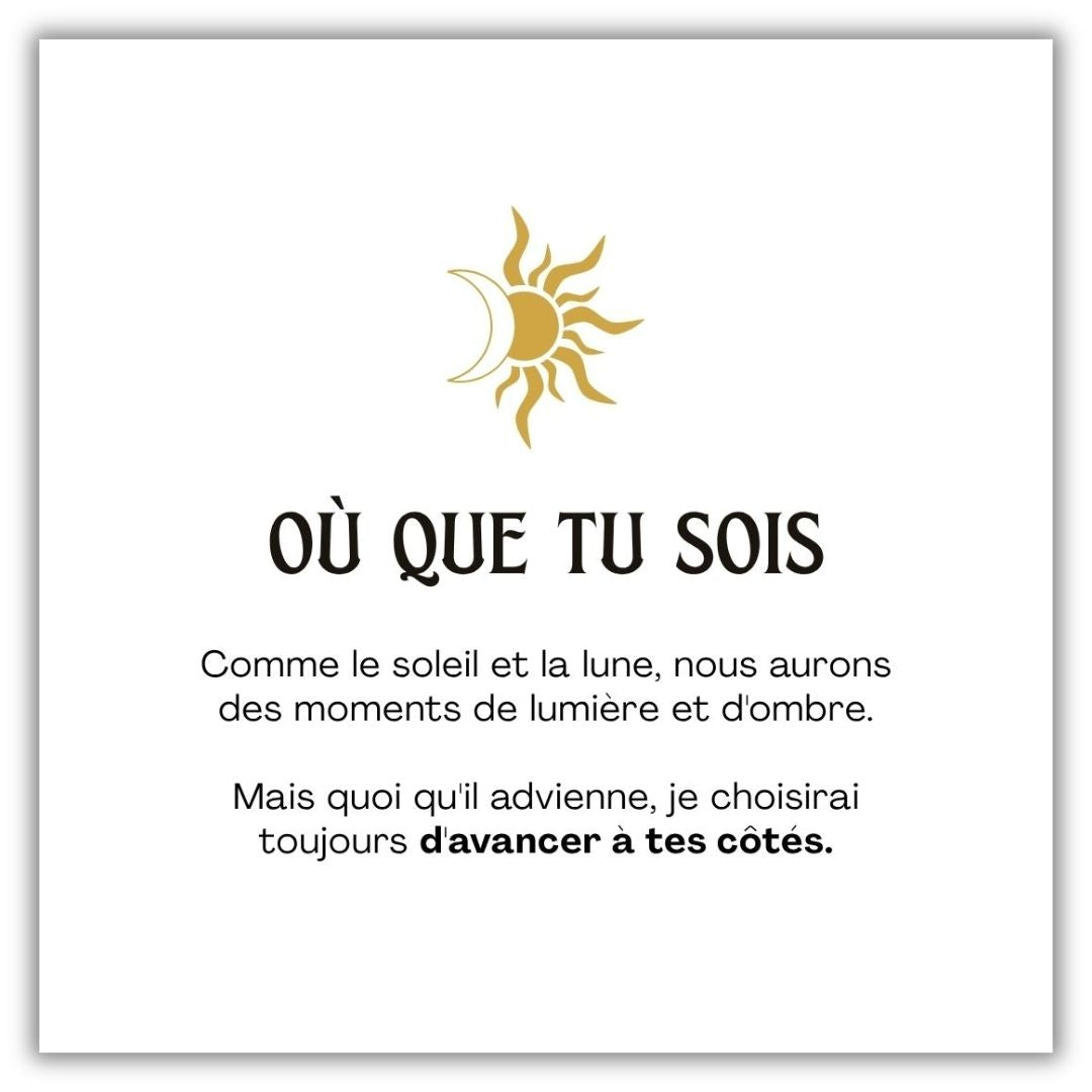 Collier « Où que tu sois »