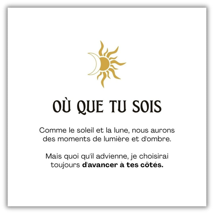 Collier « Où que tu sois »