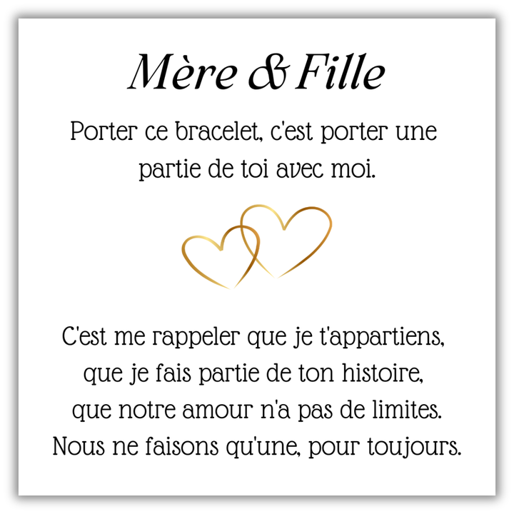 Bracelet Nœud Doré – Mère & Fille