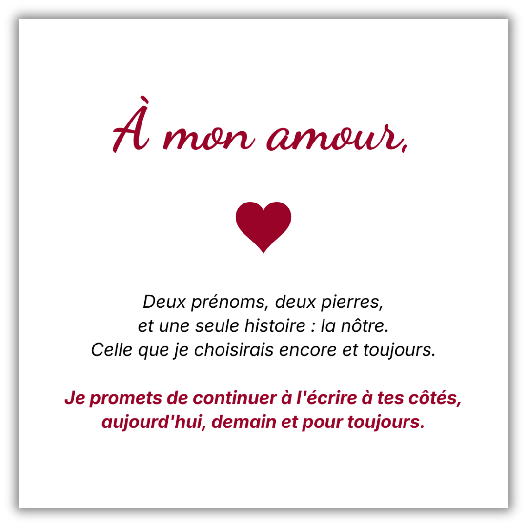 Bague Le Jour de Ton Arrivée – Personnalisée