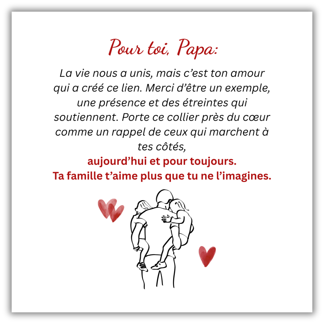 Collier Notre Lien – Pour Papa