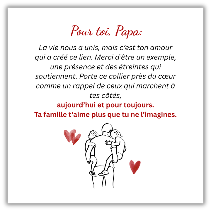 Collier Notre Lien – Pour Papa