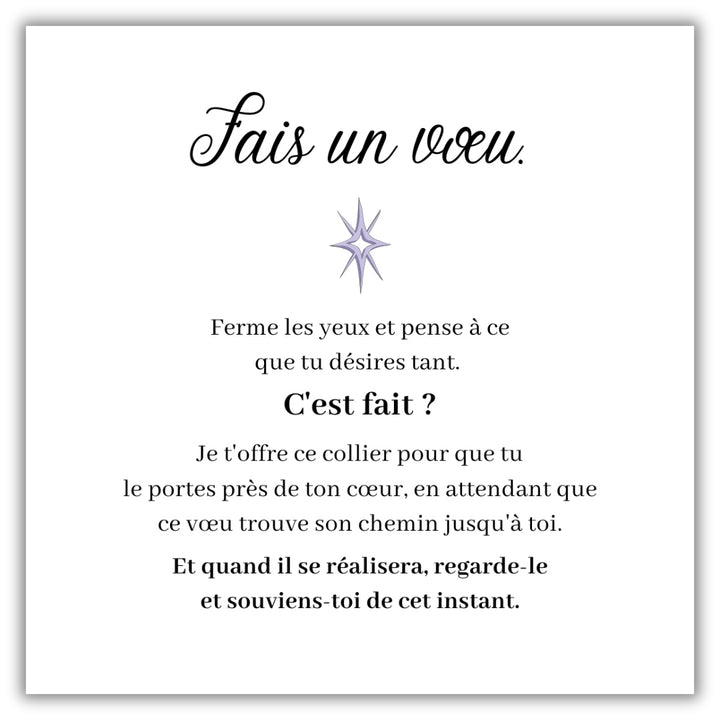 Collier « Fais un Vœu »