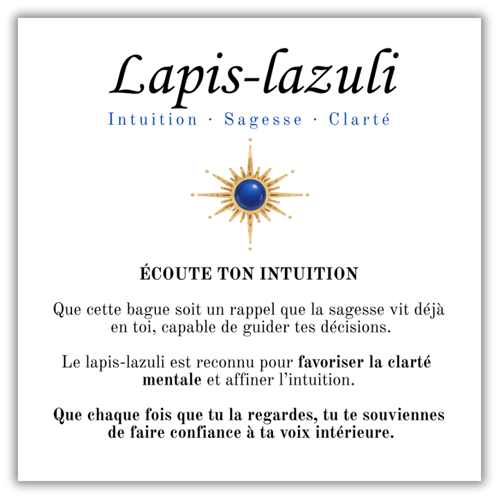 Bague Intuition – Lapis-Lazuli