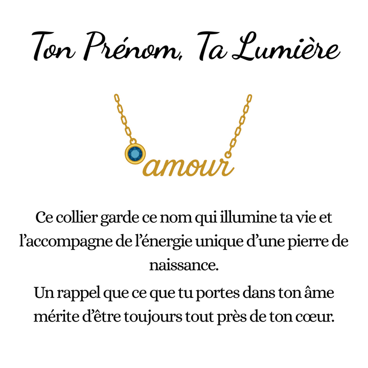 Collier Ton Prénom, Ta Lumière