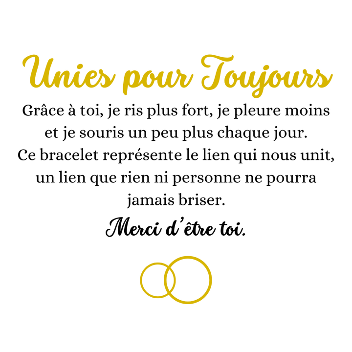 Bracelet Unies pour Toujours