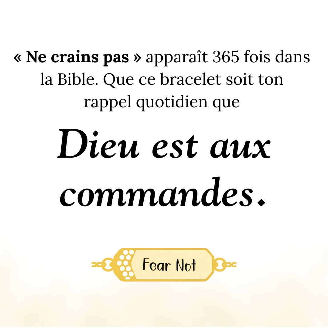 Bracelet Ne crains pas
