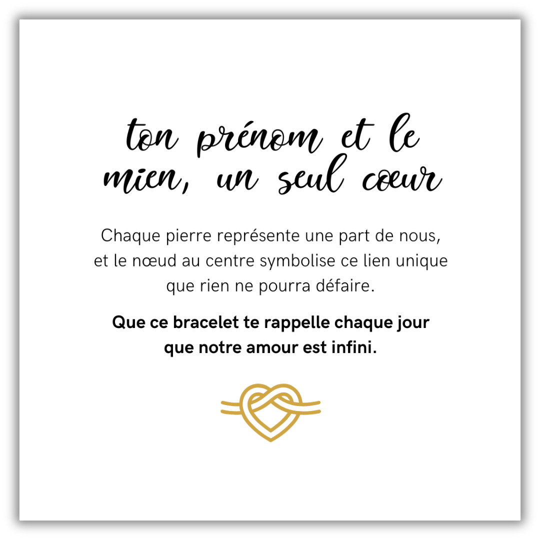 Bracelet Cœur Éternel – Personnalisé