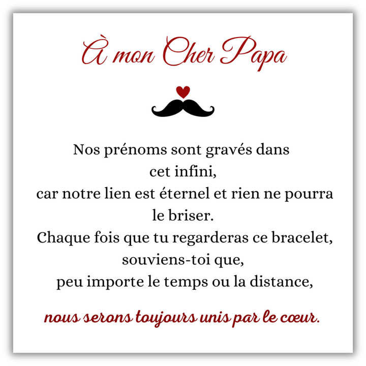 Bracelet Infini – Pour mon Papa