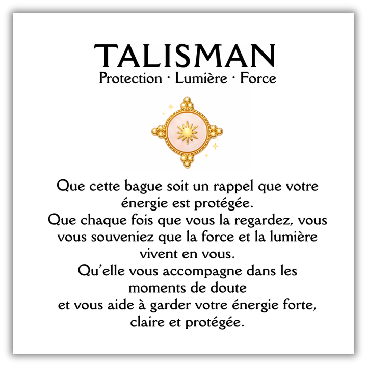 Bague Talisman de Protection