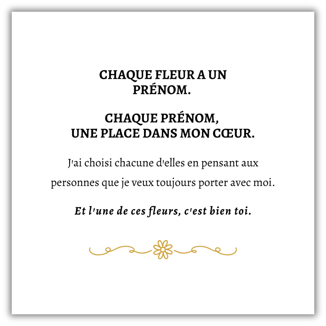 Collier « Une Fleur Comme Toi »