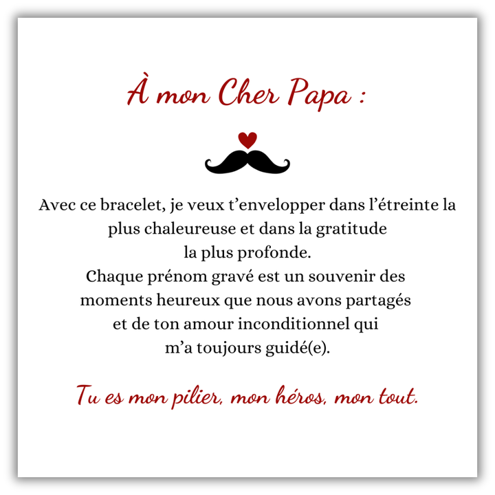Bracelet Pierres de Vie – À mon Papa