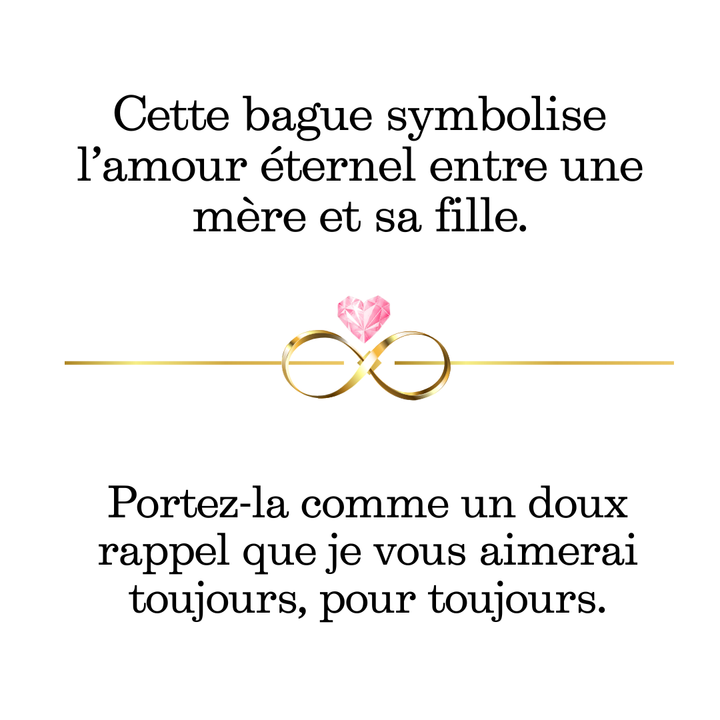Bague Éternelle Infinity - Mère & Fille
