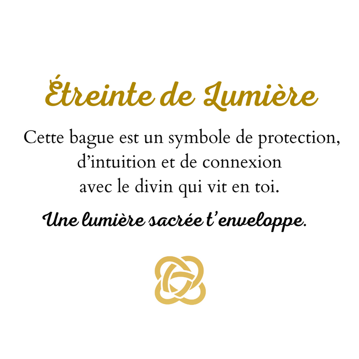 Bague Étreinte de Lumière