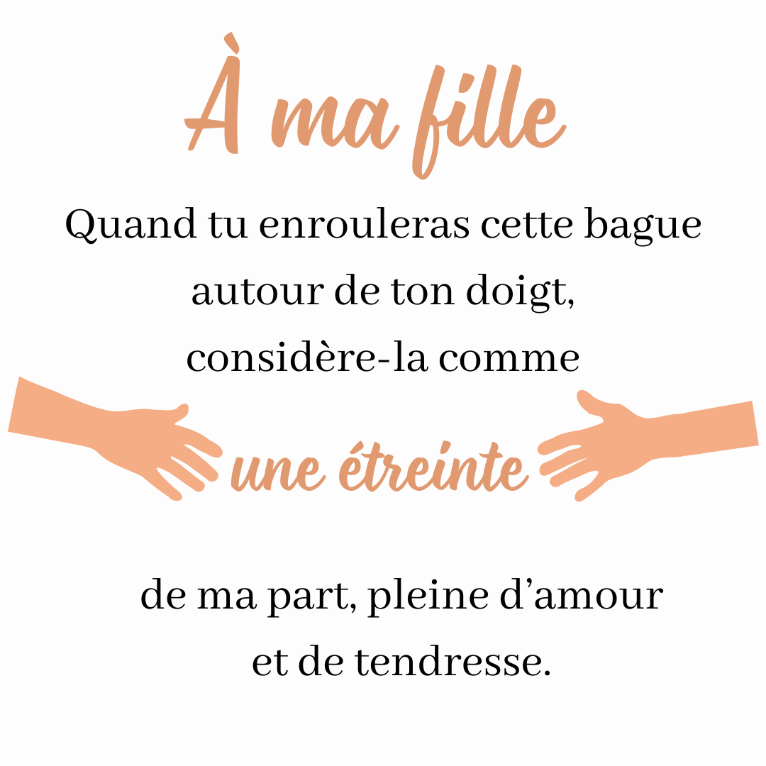 Bague Câlin Éternel – À ma fille