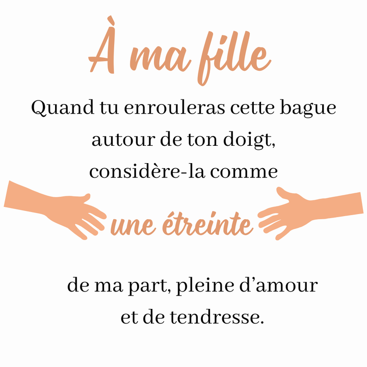 Bague Câlin Éternel – À ma fille