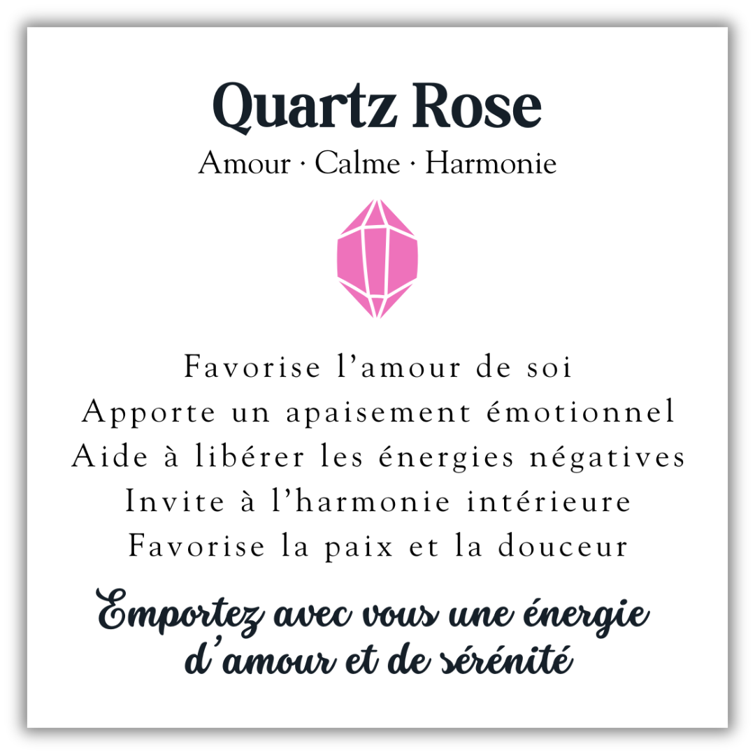 Bague Amulette – Quartz Rose