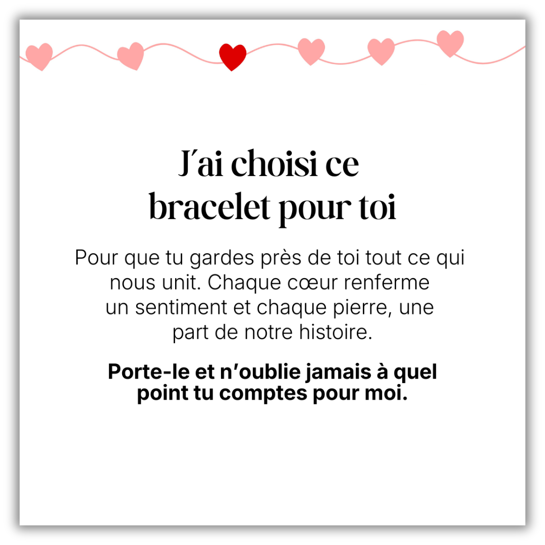 Bracelet Les Cœurs qui nous unissent