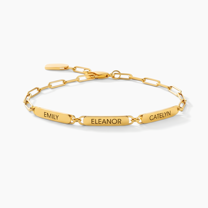 Bracelet Triple Gravure