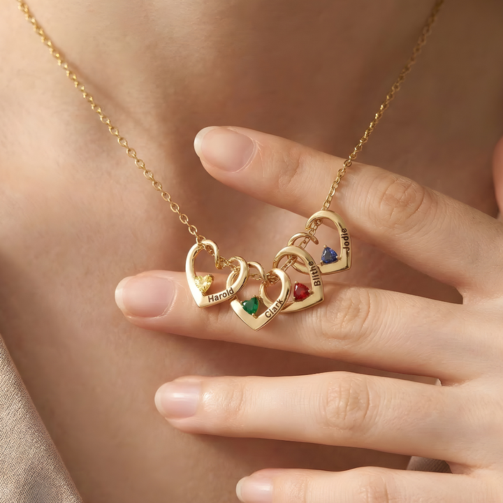 Collier Cœurs Reliés – Personnalisable