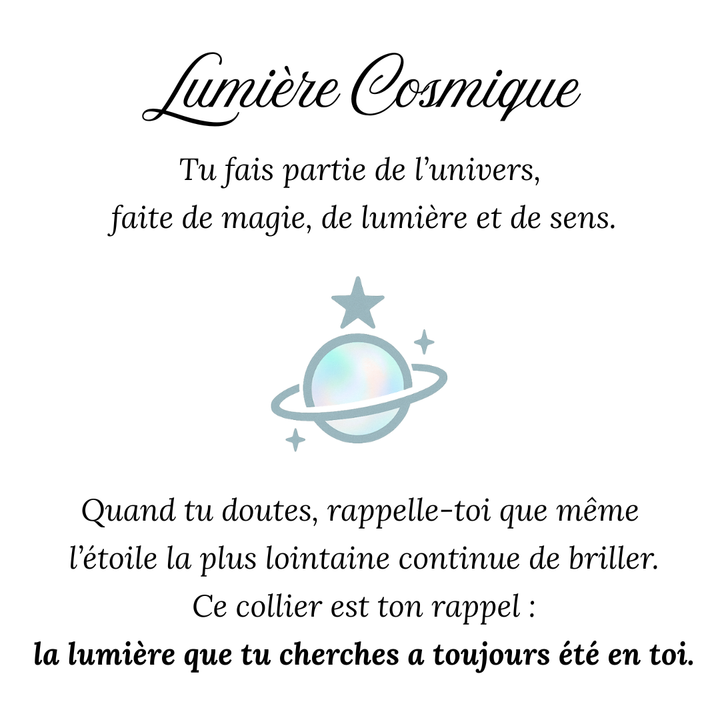 Collier Lumière Cosmique
