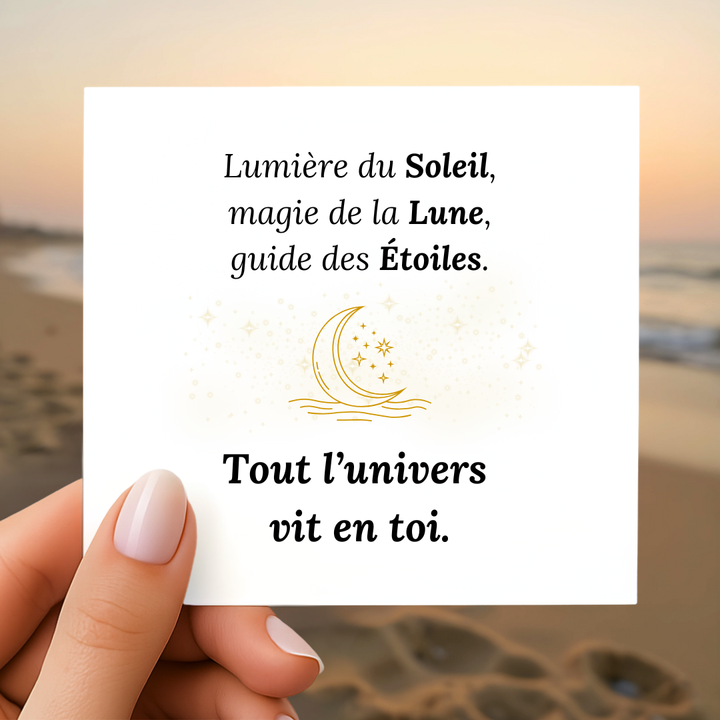 Bracelet Soleil, Lune et Étoiles