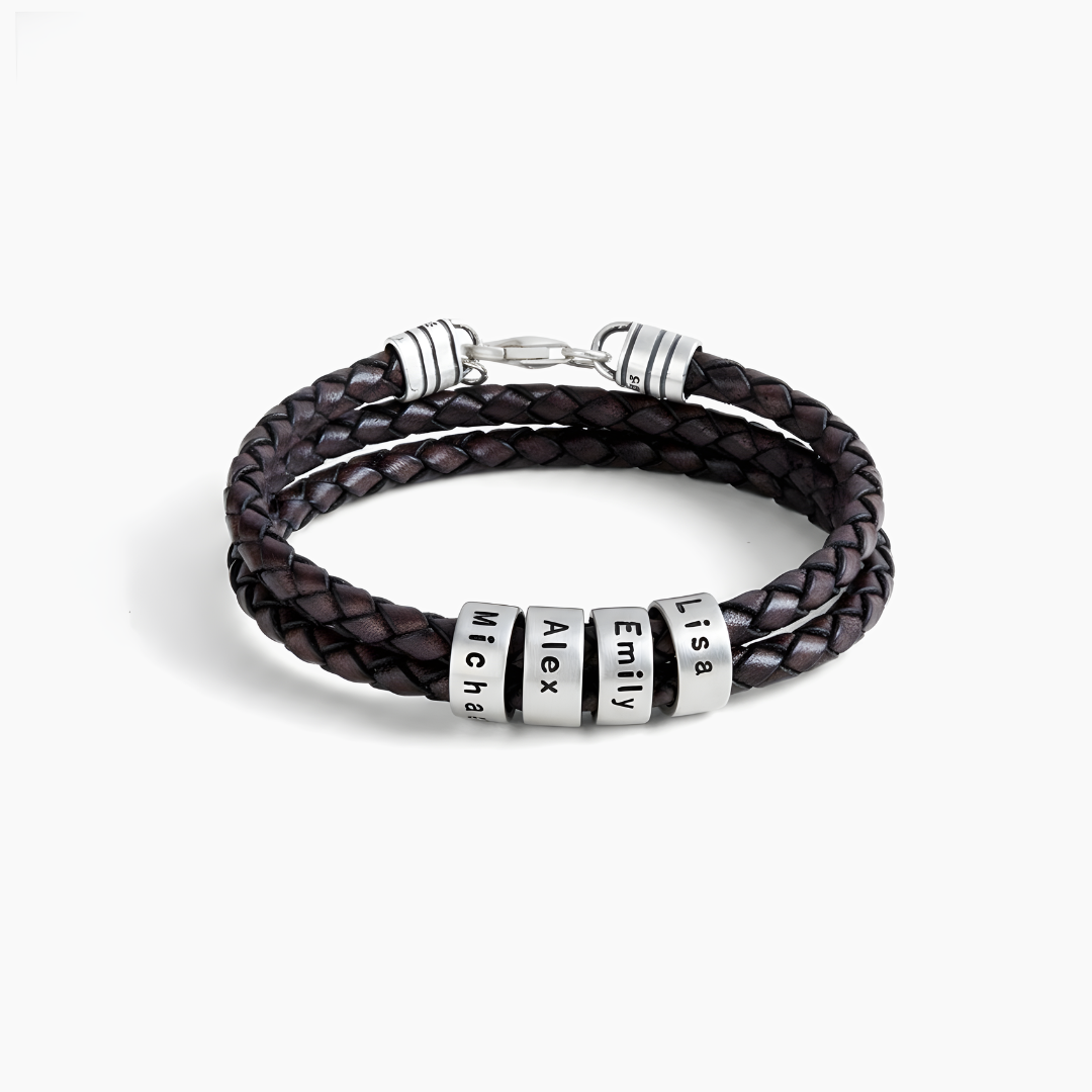 Bracelet Merci, Papa – Personnalisable avec prénoms