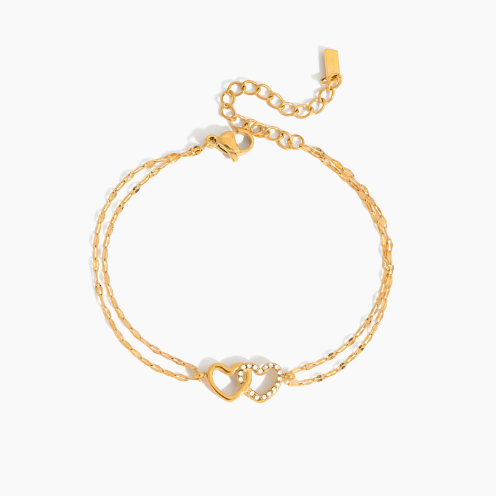 Bracelet Double Cœur