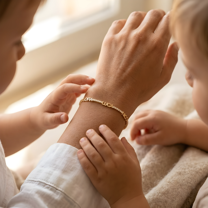 Bracelet Tennis – Personnalisé avec Prénoms