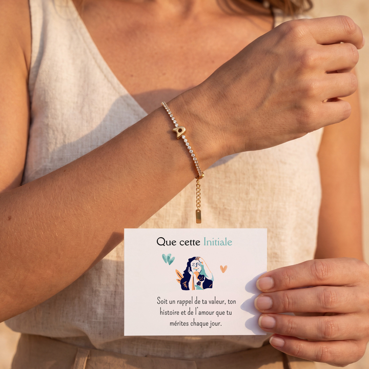 Bracelet Tennis Initiale