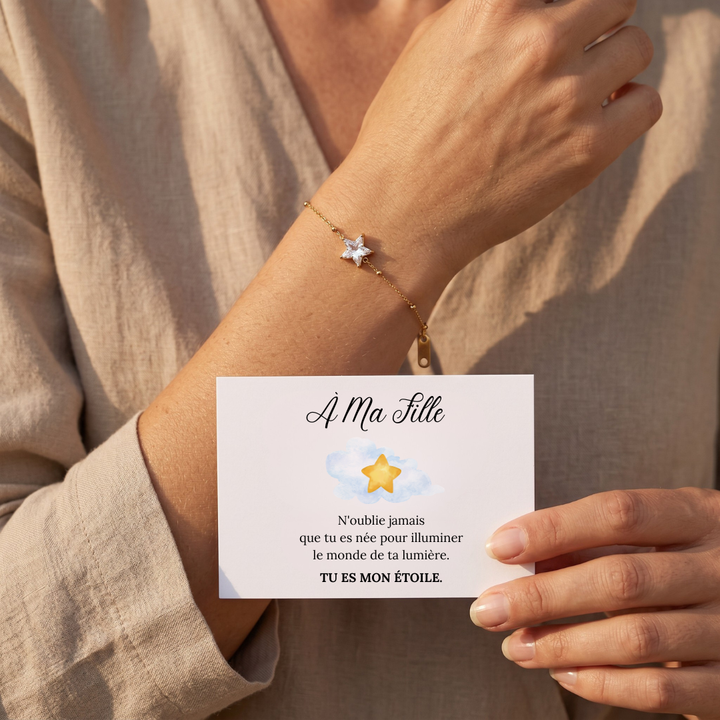 Bracelet Mon Étoile – À Ma Fille