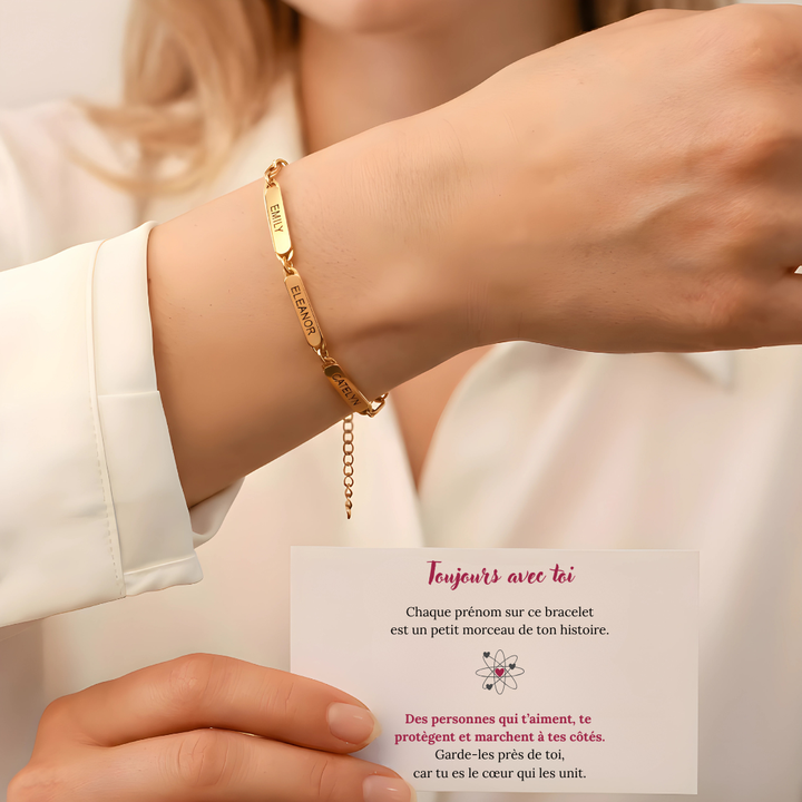 Bracelet Triple Gravure