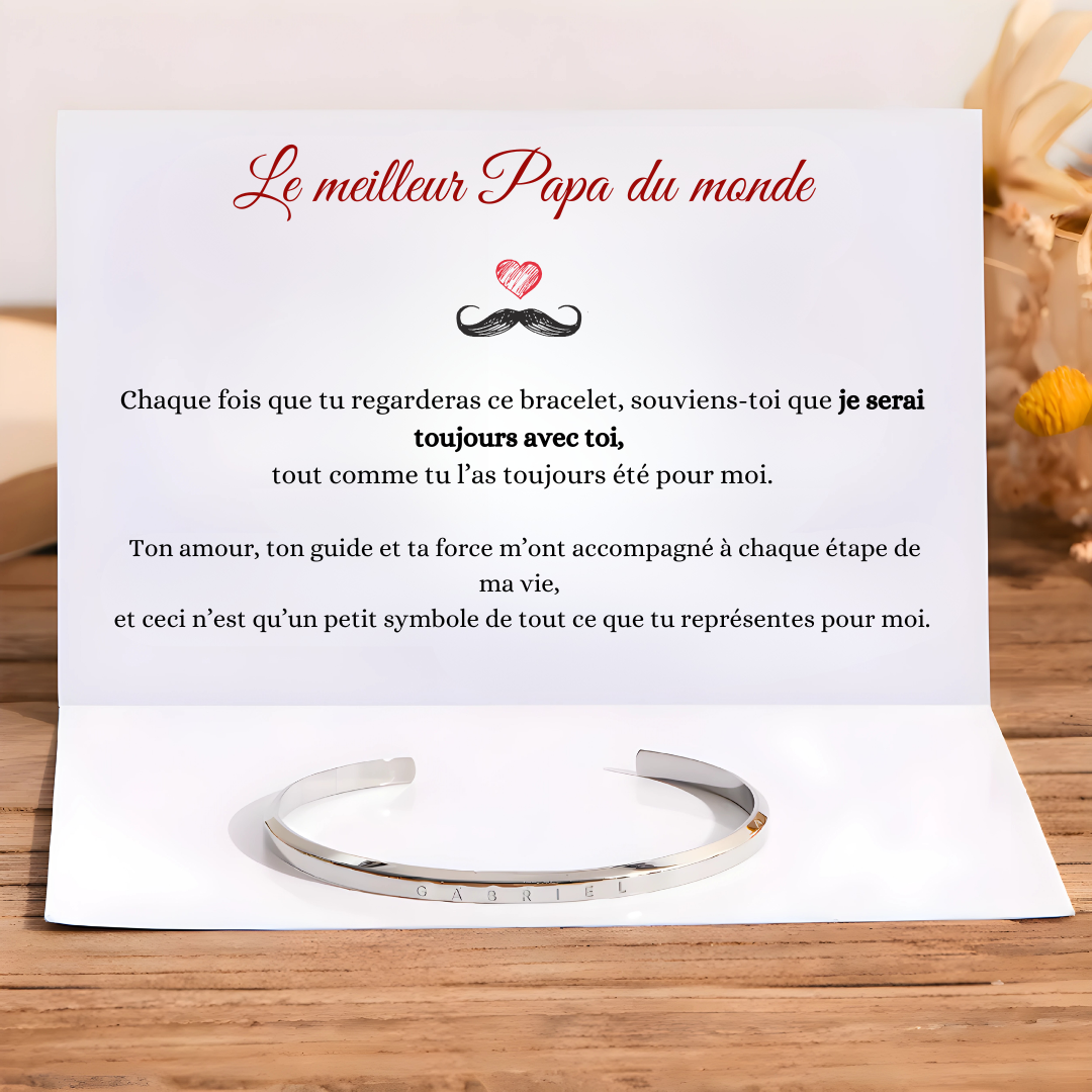 Bracelet Gravé dans mon Cœur