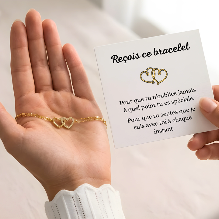 Bracelet Double Cœur